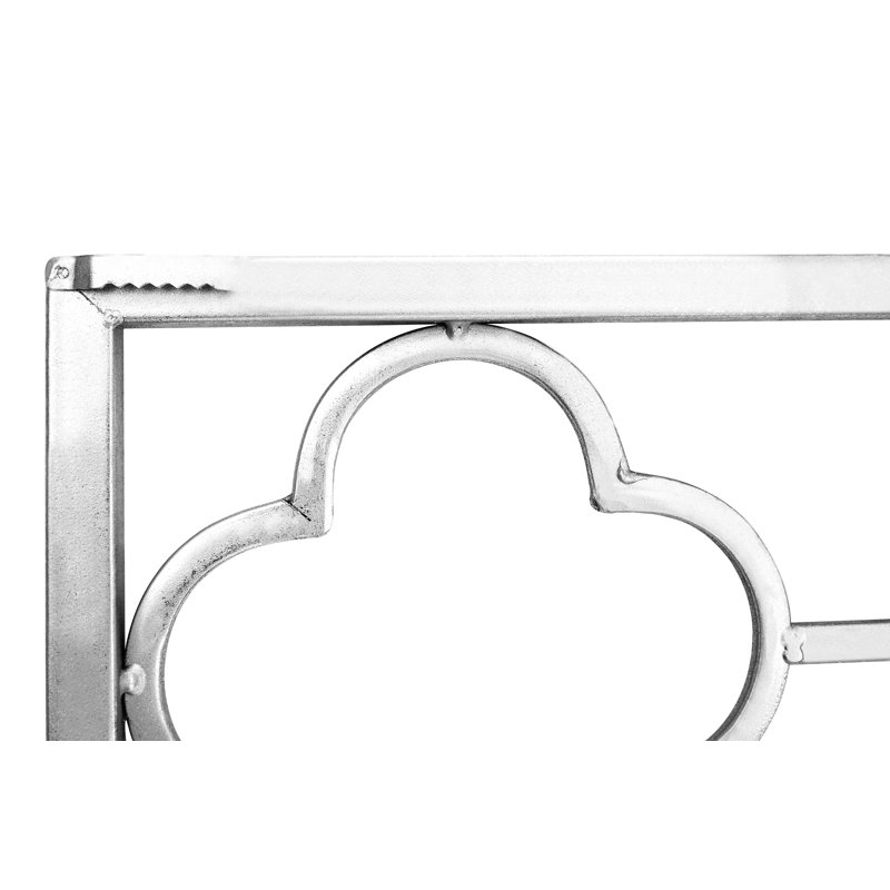 Glendive Metal Flat Wall Mirror, Silver