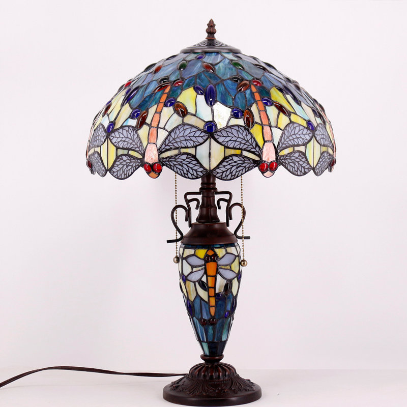 Lampe Tiffany Alfie-Lee Coffee, H 24 po x l 16 po x P 16 po
