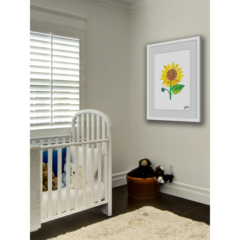 Yellow Sunflower by Eric Carle - Painting, 46cm H x 30cm W