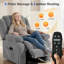 104 cm Wide Velvet Lift Assist Recliner