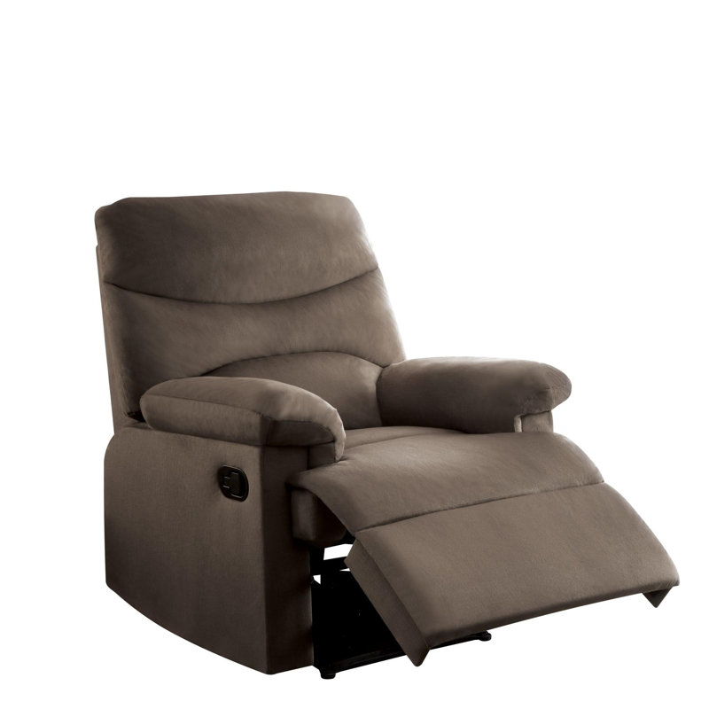 Fauteuil inclinable en tissu tissé, Tissu brun clair