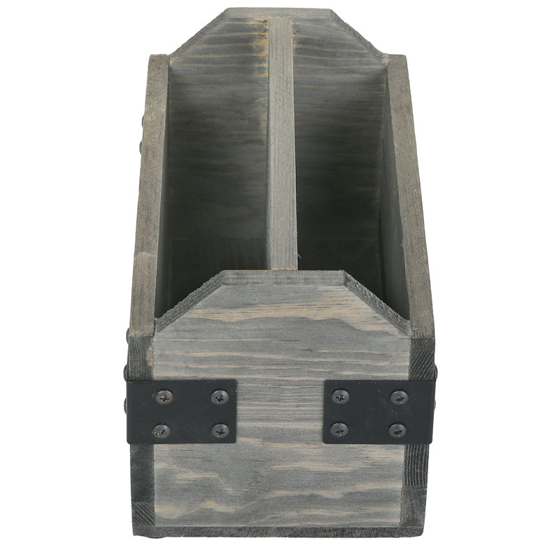 Support de télécommande en bois 2 fentes