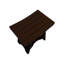 Banc de douche compact en teck Curviliniear