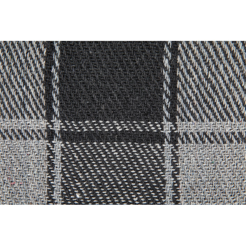 Allardt Hand Woven Throw Blanket, 127cm W x 152cm L, Charcoal