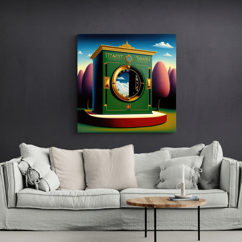 "Time Machine" par Stephen Chambers, impression sur toile tendue, L 15 po x H 15 po
