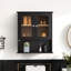 Armoire de rangement murale surélevée au-dessus de la toilette Armoire de rangement murale Armoires à pharmacie en bois-329242381