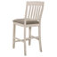 Chaise à hauteur de comptoir Nutmeg et crème rustique (ensemble de 2)