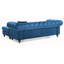 Canapé Nola (sans repose-pieds), bleu marine-891096878-891096879
