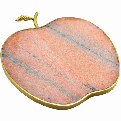 Planche à fromage rose marbré