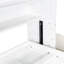 Grand lit beige pliable, avec rangement et à DEL - confortable pour les espaces restreints