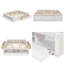 Platform Bed Frame With 4 Storage Drawers And Footboard Storage-182172268