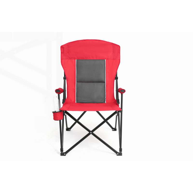 Fauteuil de jardin robuste à haut dossier, Rouge