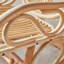 Chaise berçante manuelle en rotin naturel