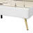 Eleni Modern Modern Upholstered Princess Bed With Crown Headboard and LED Lights-2082464935-2082464928