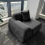 Canapé d'angle modulaire en chenille de 100 cm-965543850