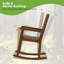 Chaise berçante en bois massif Kizi