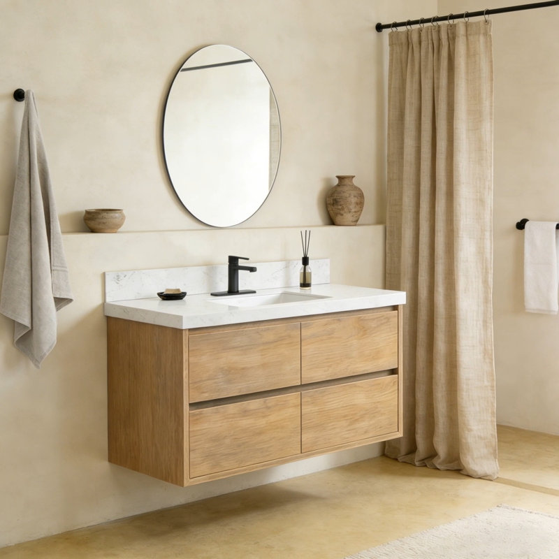 Ensemble de meuble-lavabo mural 48 po, 48"