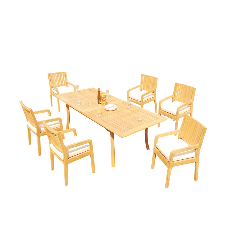 Ensemble de salle à manger Mastin, L 94 po x l 40 po x H 30,5 po, 6