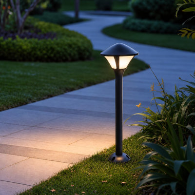 Quankoach Four-Sided Cast Aluminum Bollard Light 61cm