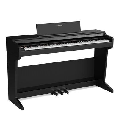 56.7" x 18.9" x 15.7" 88-Keys Weighted Digital Piano, Triple Pedals, Function, Power Adapter