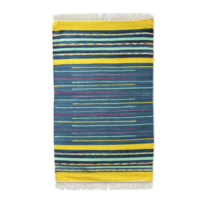 Knupp Cotton Abstract Indoor Rug