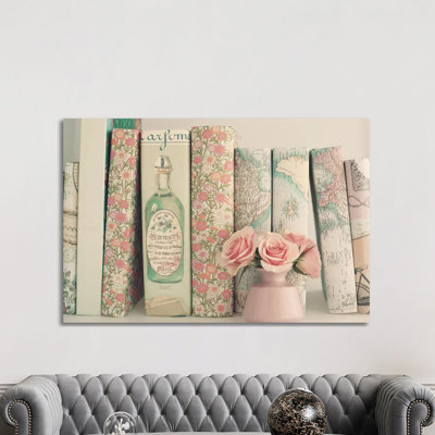 " Floral Books " Print