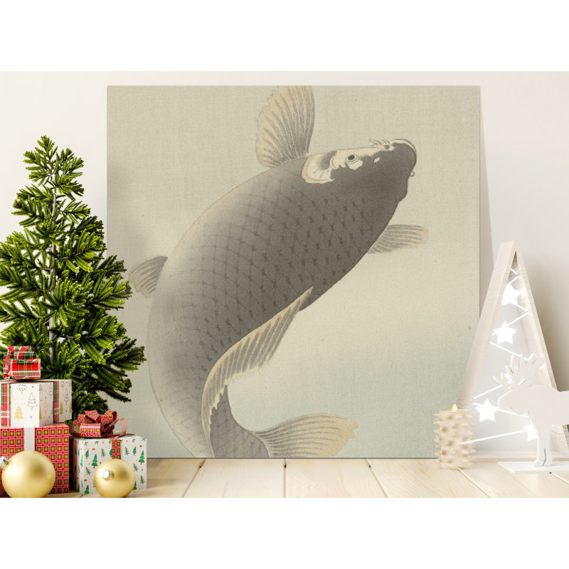 Japanese Koi Fish Canvas Aarick, Koi Poster, Multiple Sizes, Japanese Inspired Decor, Koi Fish Aarick, Japandi Art, Aarick Home