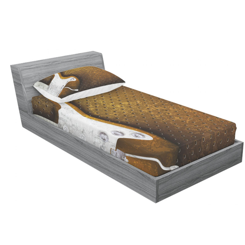 Microfiber Sheet Set, Twin Sheet Set with Fitted Sheet