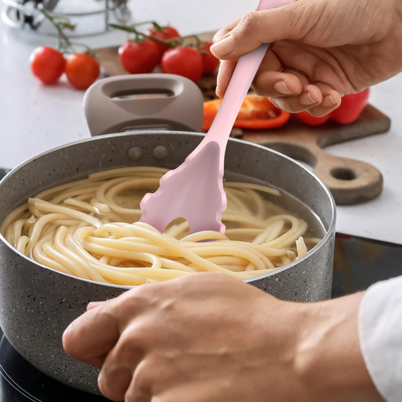 15 Pcs Silicone Cooking Utensil Set, Kitchen Utensils Set,  Pink