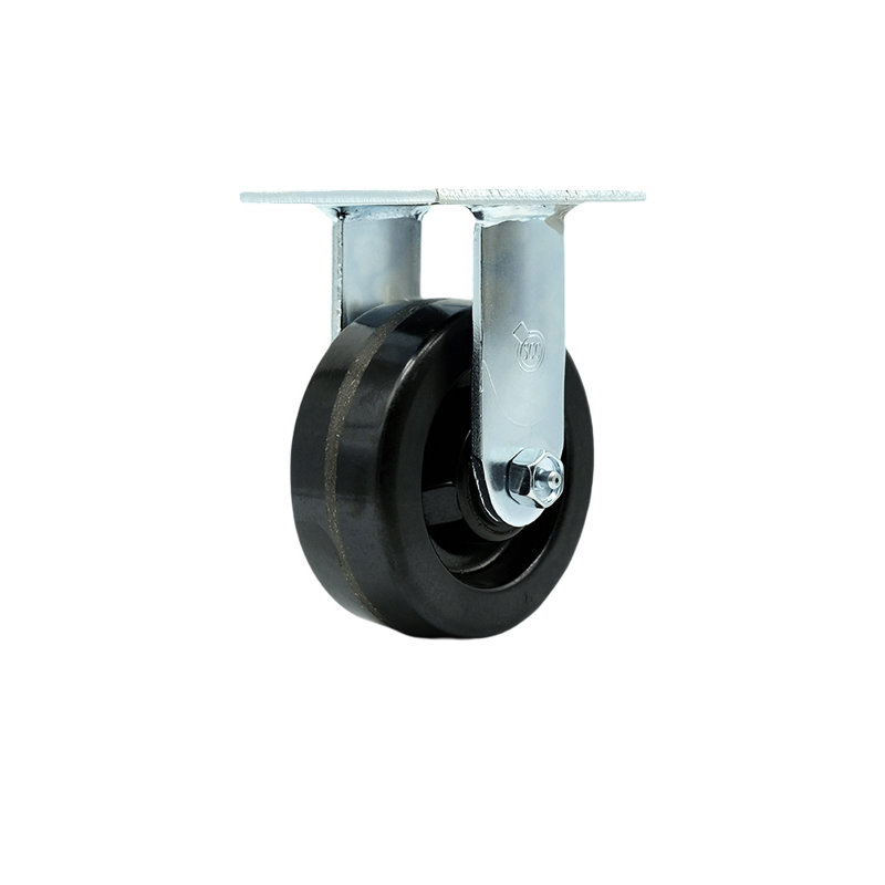 Phenolic Wheel Rigid Caster with Roller Bearing
