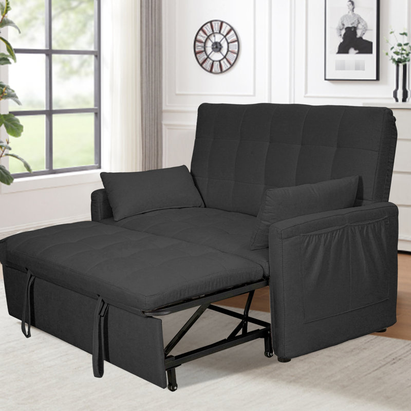 Pull-Out Sofa Bed, Gray