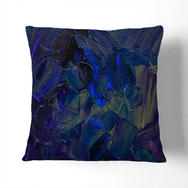 Abstract Square Throw Cushion, White, 55 x 55 cm