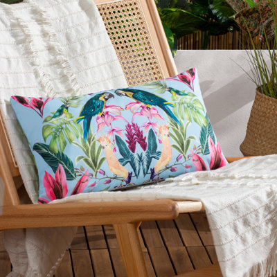 Kali Indoor / Outdoor Floral Rectangular Lumbar Cushion