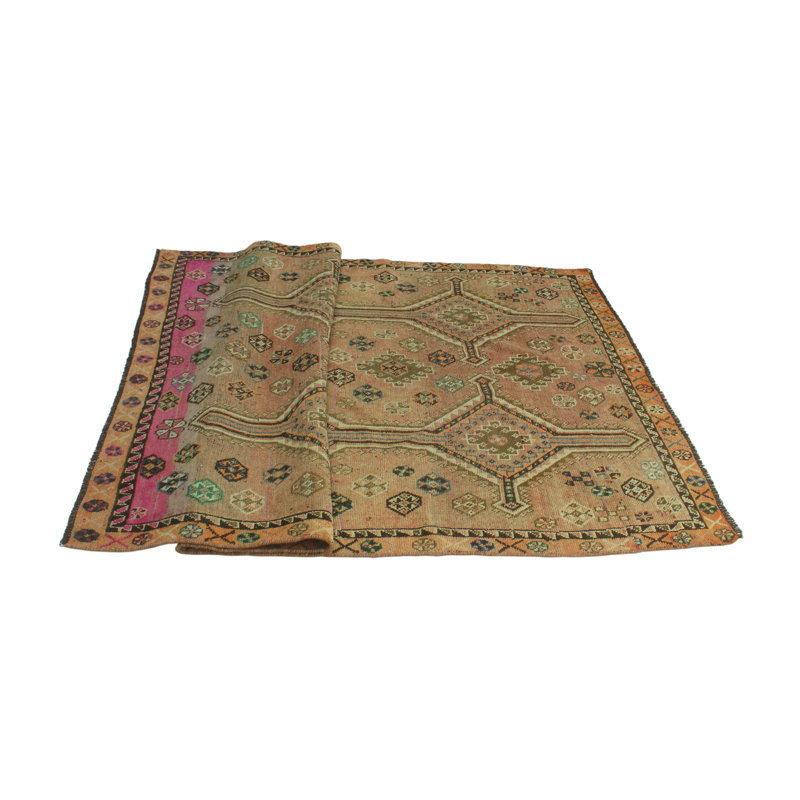 Tapis rouille finement vieilli