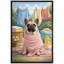 Bouledogue français en plein air, œuvre d'art, impression sur toile, impression numérique sur toile encadrée-126032226-126032233