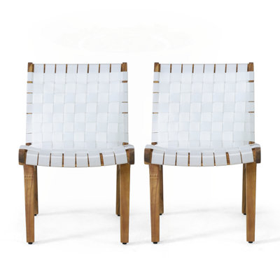 Exquisite Rope Weave Lounge Chair Set for Stylish Outdoor Spaces by Ebern Designs
