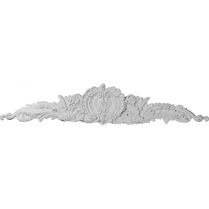 Primed White Polyurethane Crown Moulding with Scroll Design