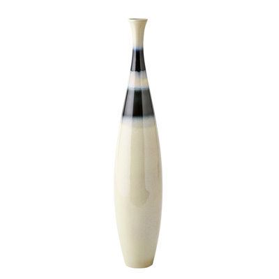 Banded Handmade Porcelain Decorative Bottles