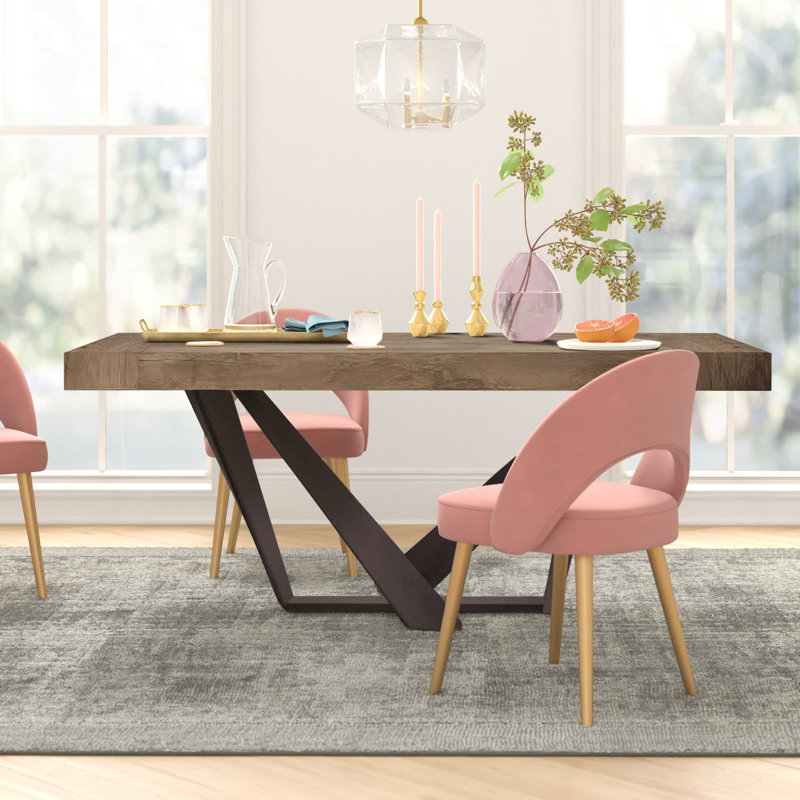 Karlin Extendable Metal Base Dining Table, Desert, Graphite, 75cm H x 240cm L x 90cm W