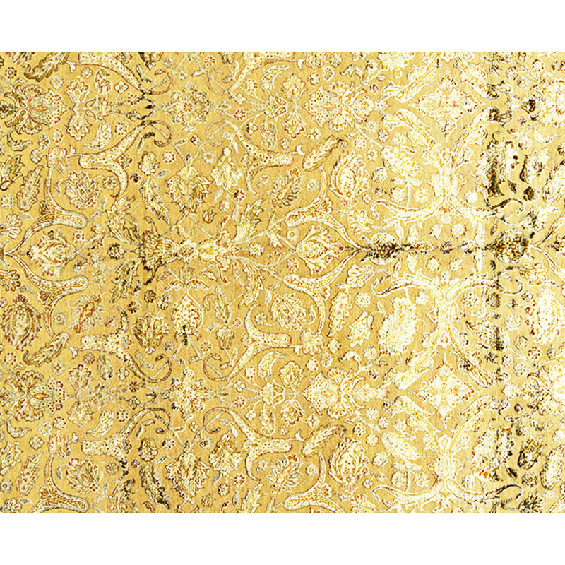 High-Quality Hand-Knotted Peach Area Rug