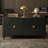 Rustic Kitchen Cabinet - Rubber Wood Construction, Distressed Finish,Rounded Door Design, Adjustable Shelves-1486234789