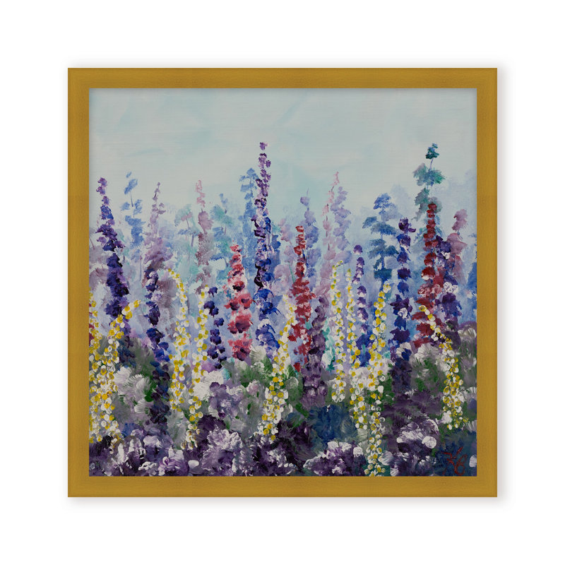 Nature Inspired "Meadow Glow" Canvas Wall Art By , 20" H x 20" W, Framed Print, Brown