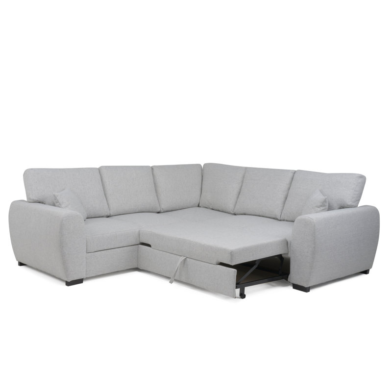 Camareon Corner Sofa Bed, Silver