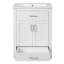 Meuble-lavabo de 24 pouces avec lavabo en céramique intégré, rangement spacieux et conception moderne pour les petites et moyennes salles de bain-1837596331