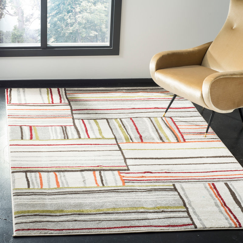Shroyer Performance Geometric Rug, Rectangle 6'7" x 9'6"