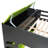 Dasher Gaming Loft Bed with Desk, Storage, Hanging Rod & RGB Lighting-1912655732