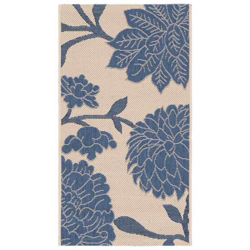Adelmino Performance Floral Indoor/Outdoor Area Rug, Rectangle 2' x 3'7"