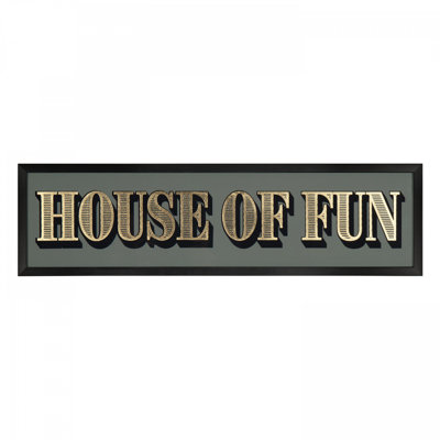 House of Fun Mirror Wall Art