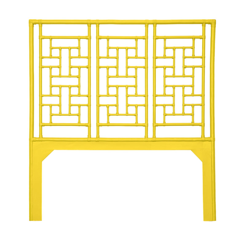 Ohana Open-Frame Headboard, Queen, Sunflower Yellow