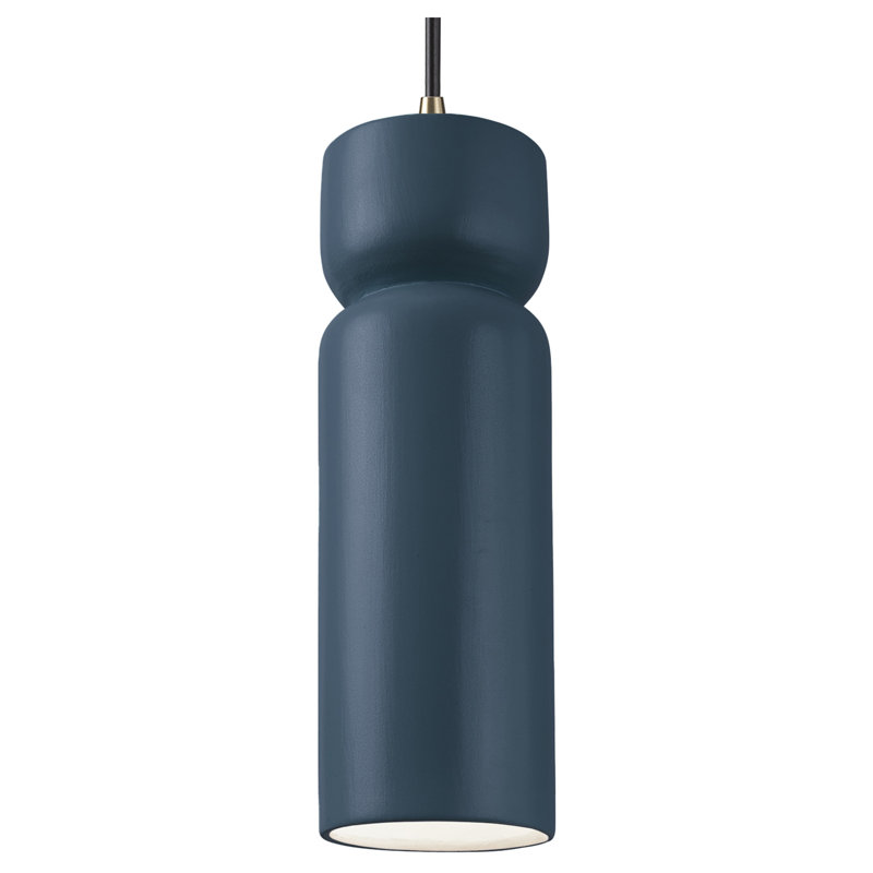 Luminaire suspendu simple en forme de sablier Breeona, Patine antique, Laiton antique